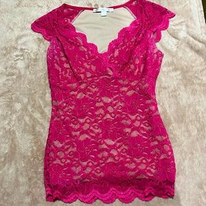 Boston Proper Lace Top size S